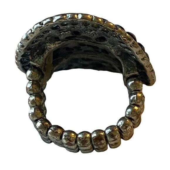 Western Concho Ring Boho Cowgirl Grunge Farmhouse Goth Rodeo Country Goddess - Picture 6 of 8